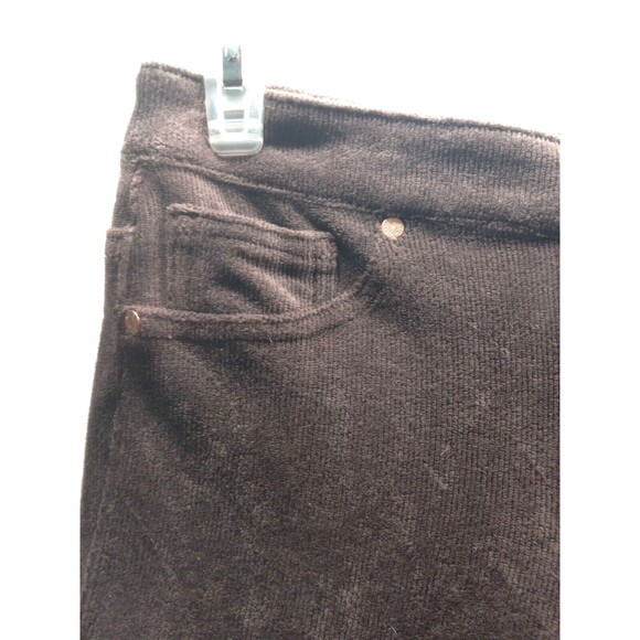Corduroy Look Gloria Vanderbilt Size 6P Vickie Medium Rise Skinny Dark Brown - Picture 2 of 9